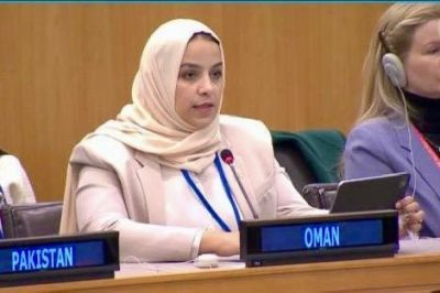 عبير السيابي من بعثة سلطنة عمان لدى الأمم المتحدة تتحدث عن الأونروا في الأمم المتحدة