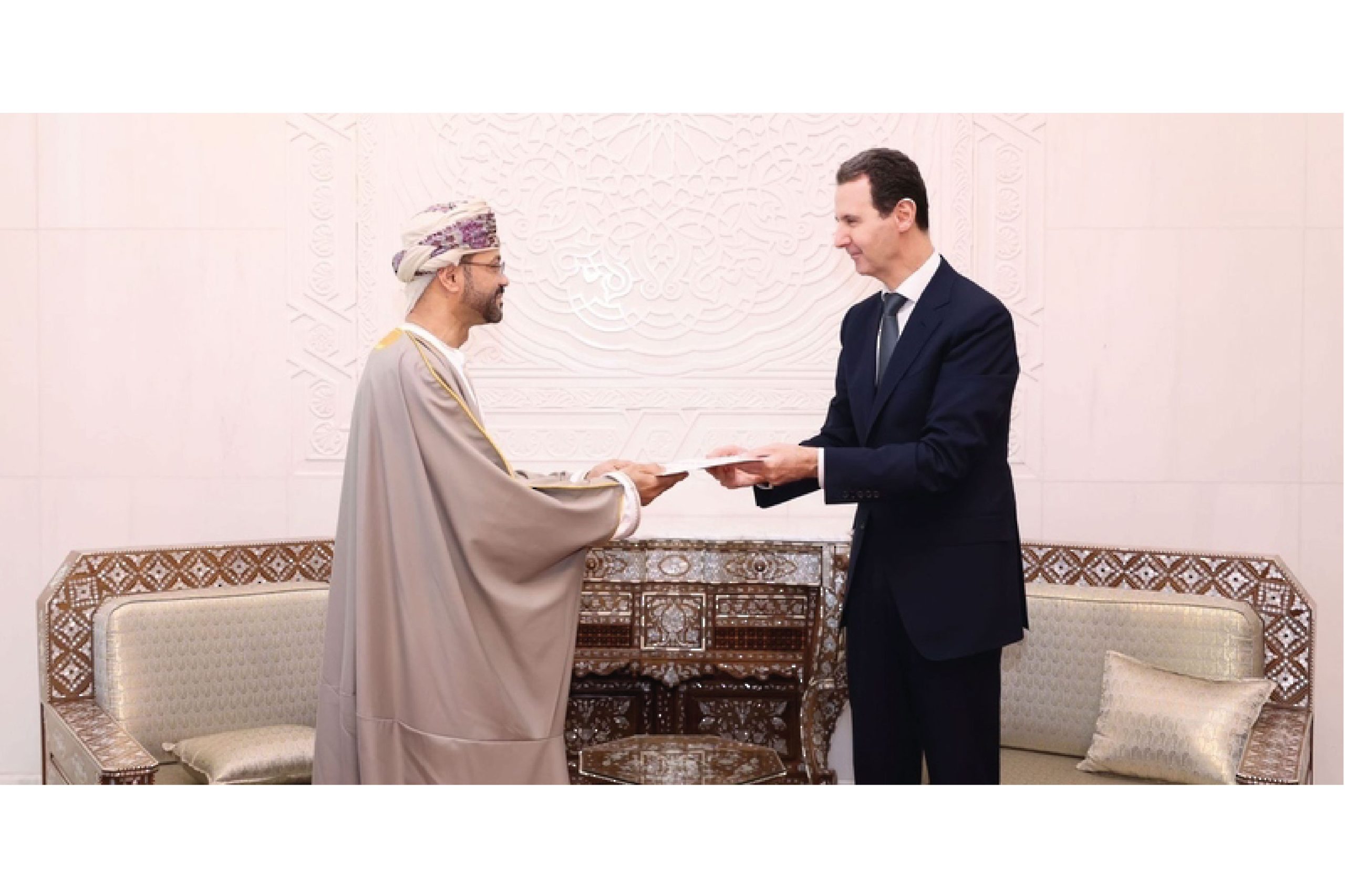 Sayyid-badr-albusaidi-with-bashar-alasaad-01 Sayyid-badr-albusaidi-with-bashar-alasaad-01